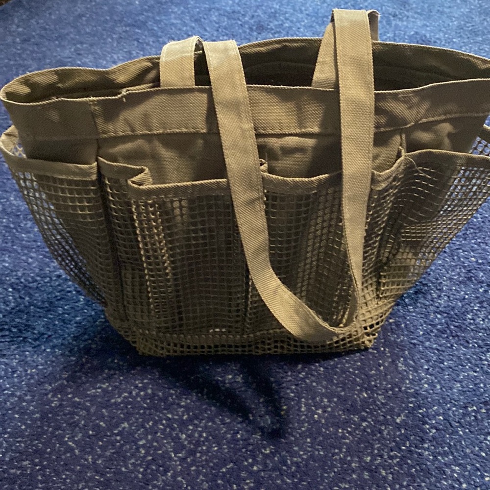 Grey shower caddy